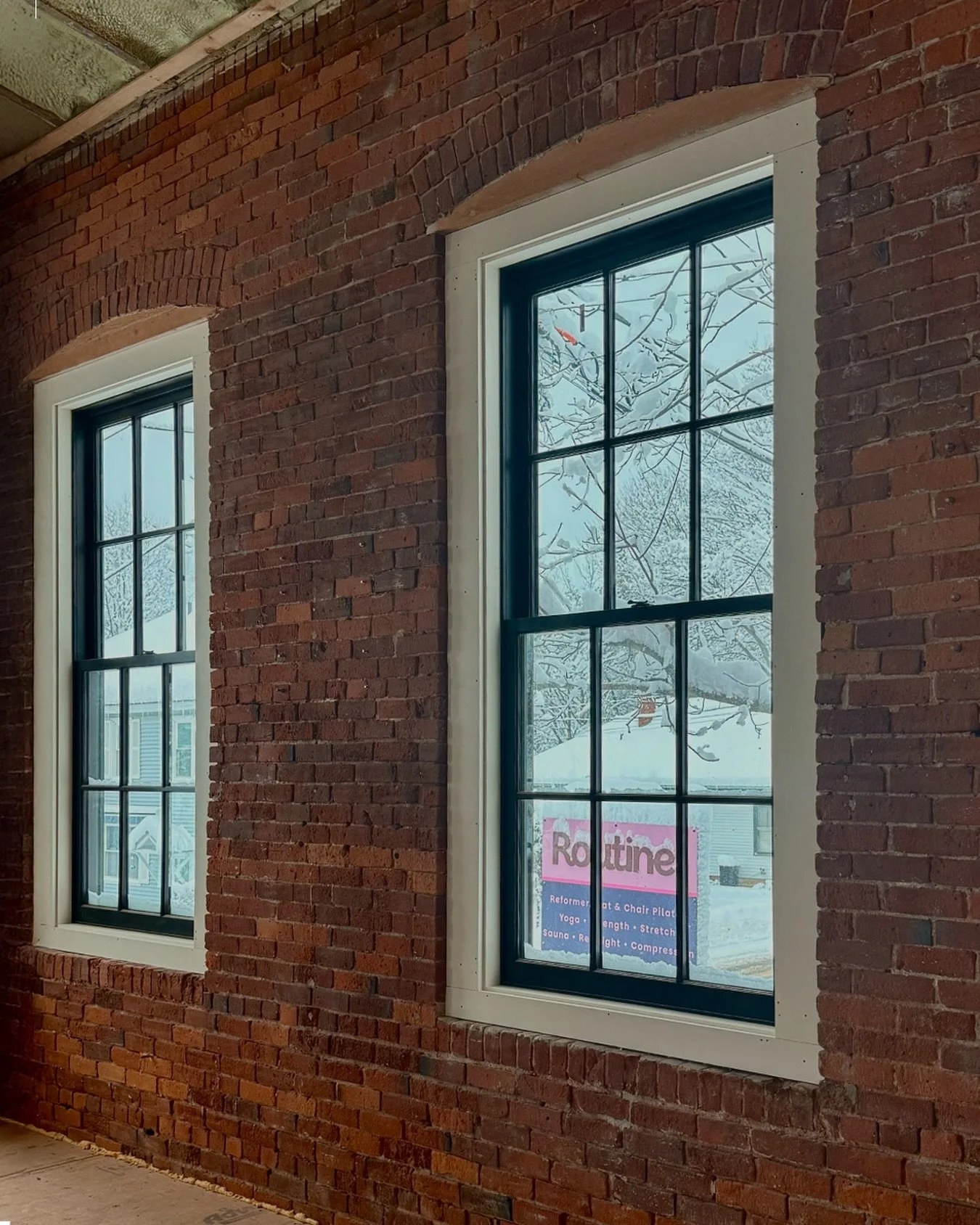 Snow outside. Movement inside (soon lol).
Brunswick (and Bath, Topsham, Freeport, Durham too!!) we can&rsquo;t wait to invite you in ❄️❤️&zwj;🔥