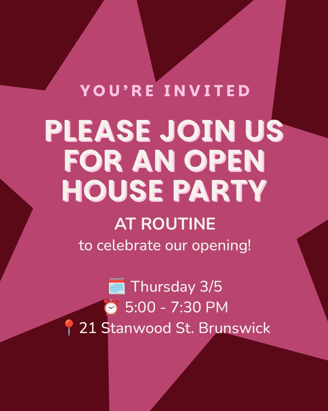 You&rsquo;re invited 💫&nbsp;

Before we officially open the doors, we&rsquo;re throwing a (no so little) party.&nbsp;

Come see the space.&nbsp;
Meet the team.&nbsp;
Snack on something from @sistersgourmetdeli 
Hang with some of our favorite local p