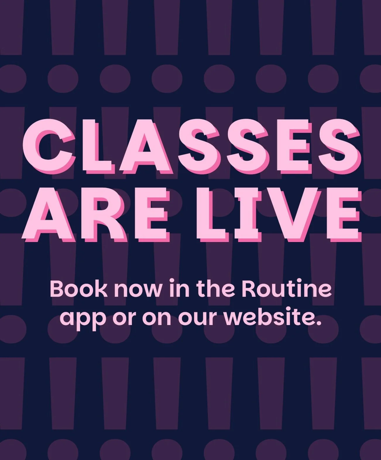🚨IT&rsquo;S HAPPENING 🚨

Classes are officially live for 3/8. We have 16 classes for you to choose from: Reformer, Chair, Barre, Vinyasa, Yin, and dance cardio! 

Book now via our website or app!