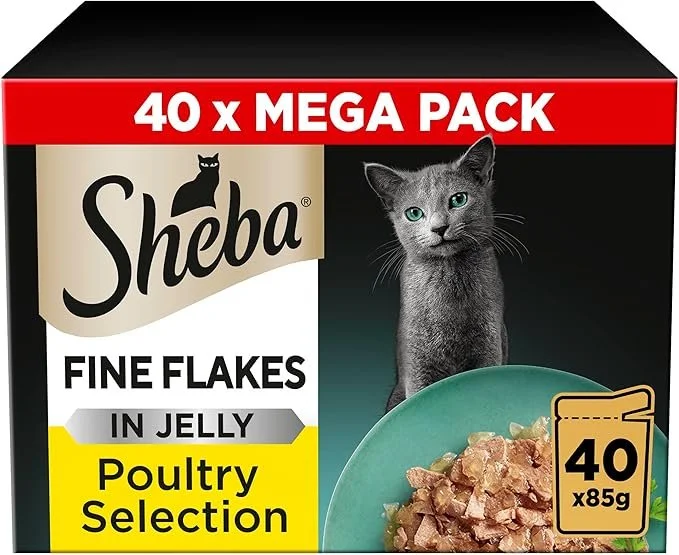 Sheba Fine Flakes in Jelly  Poultry Collection