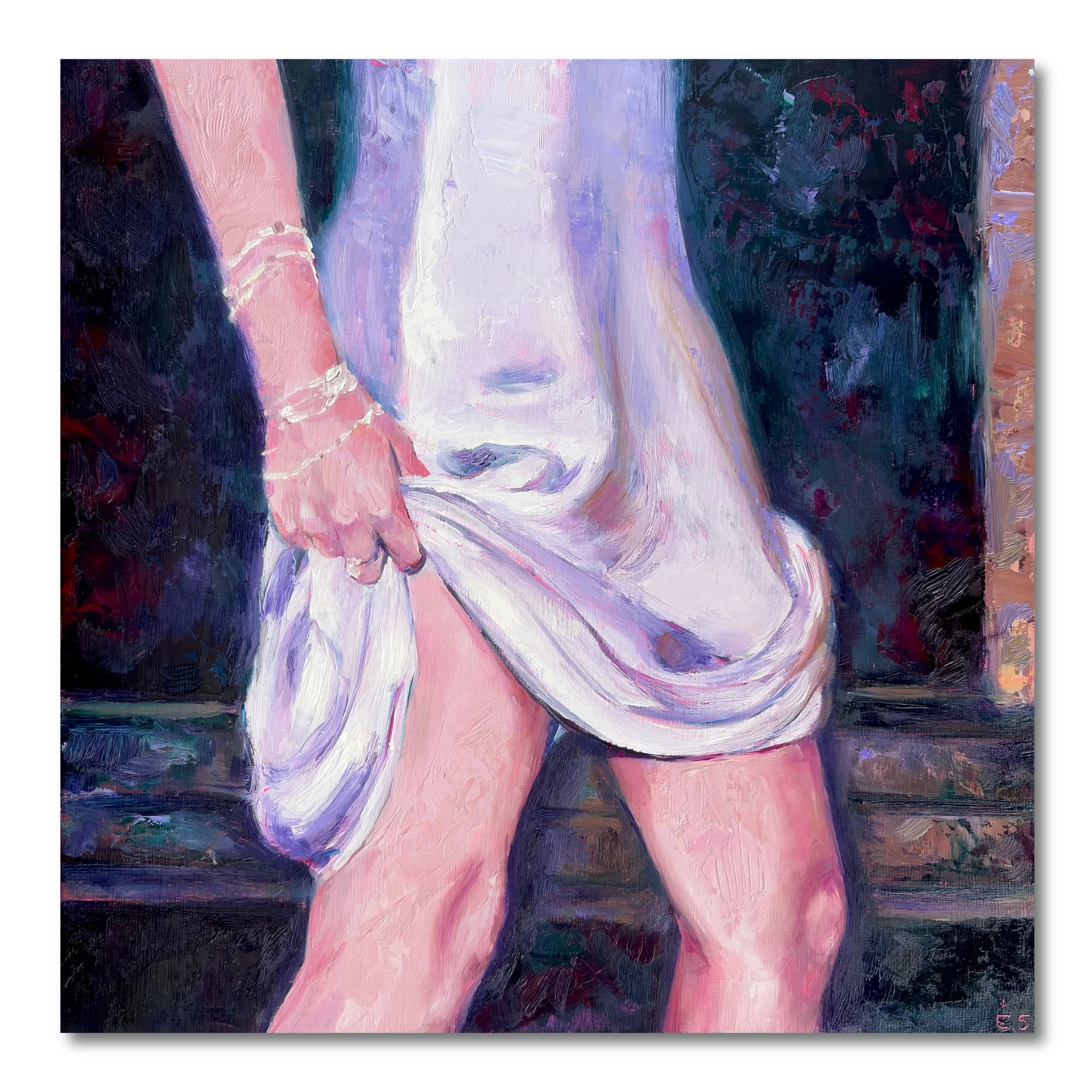 lifting up your dress — Fine Art Print