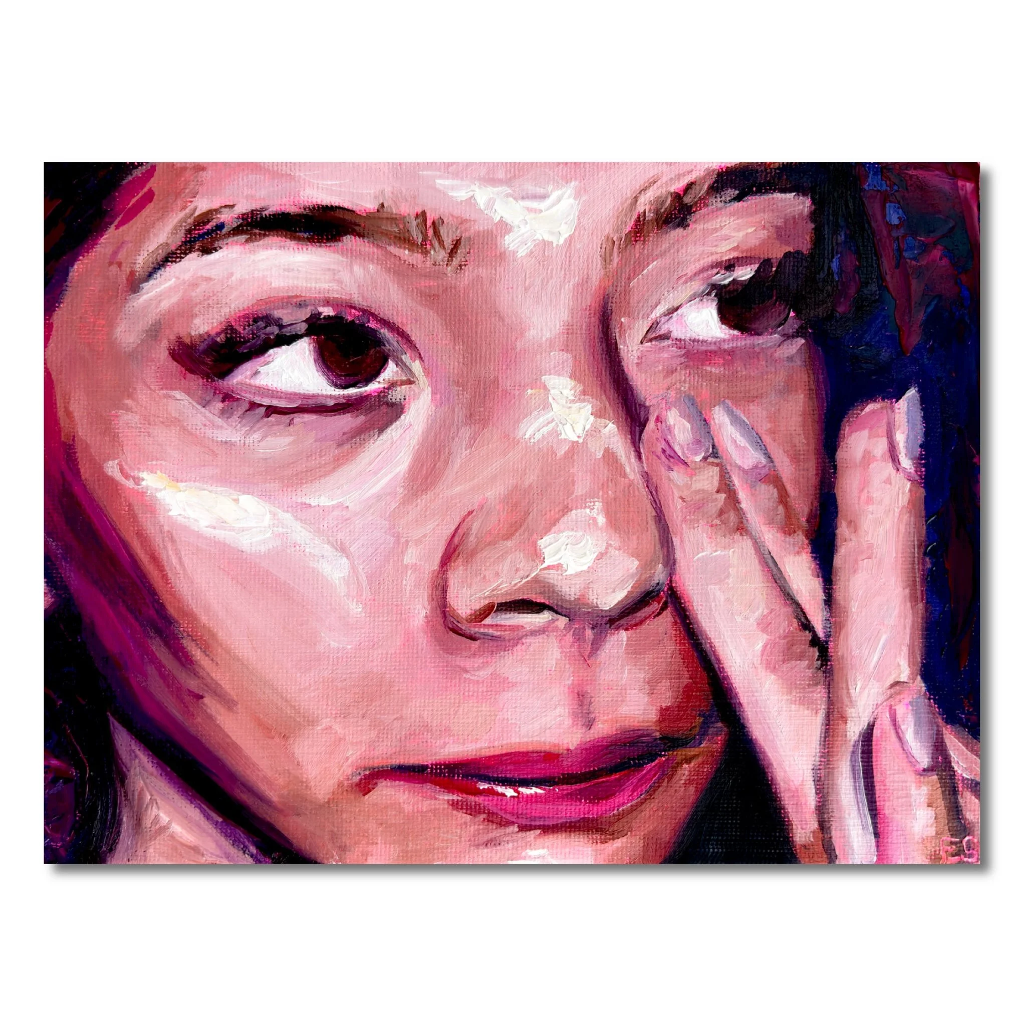doing skincare — Fine Art Print