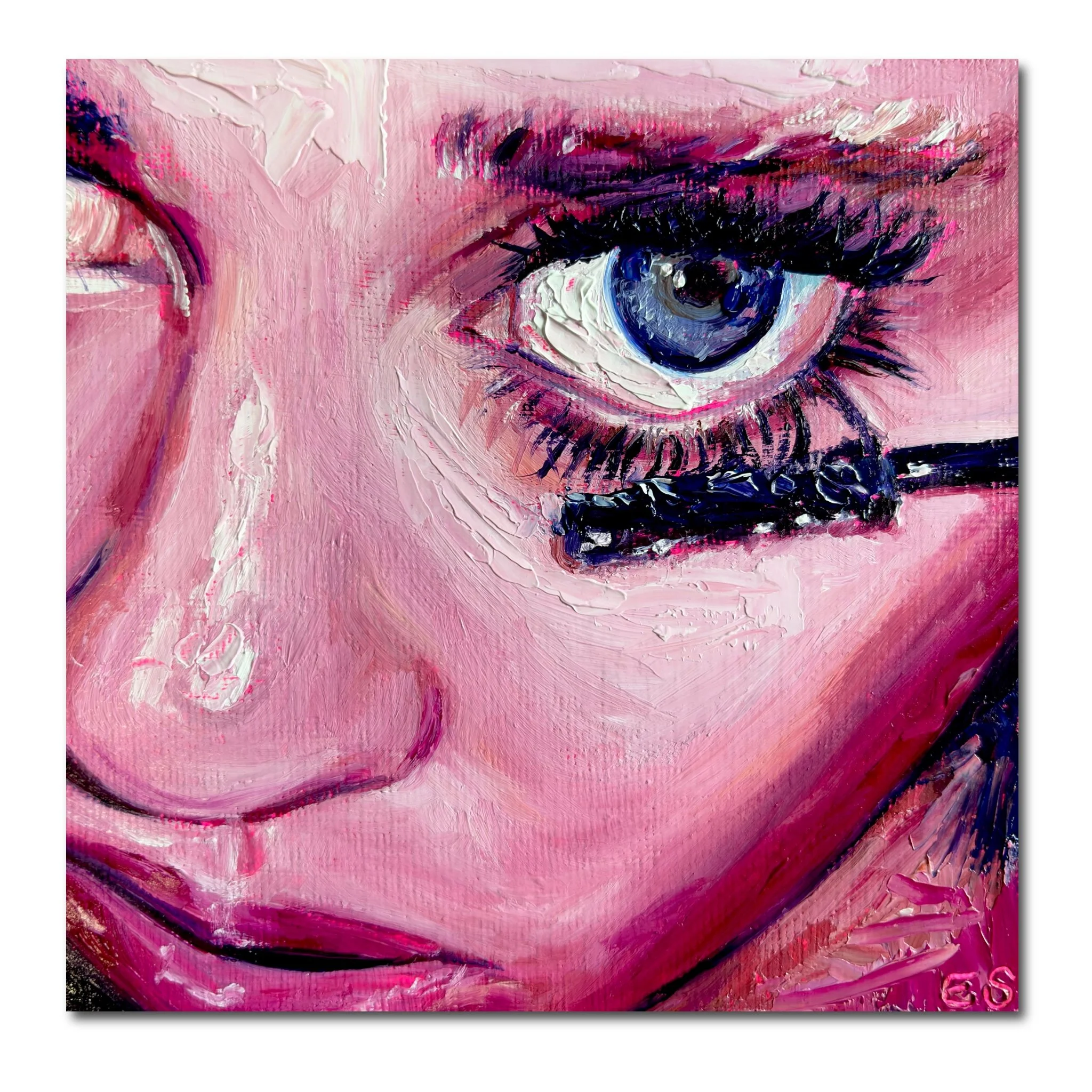 Applying Mascara — Fine Art Print