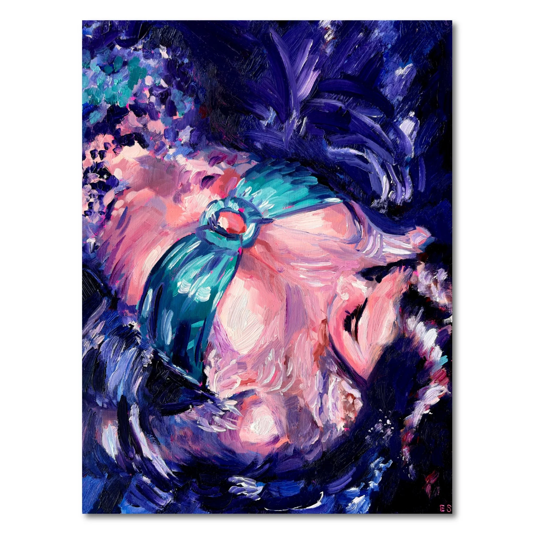wearing a bikini — Fine Art Print