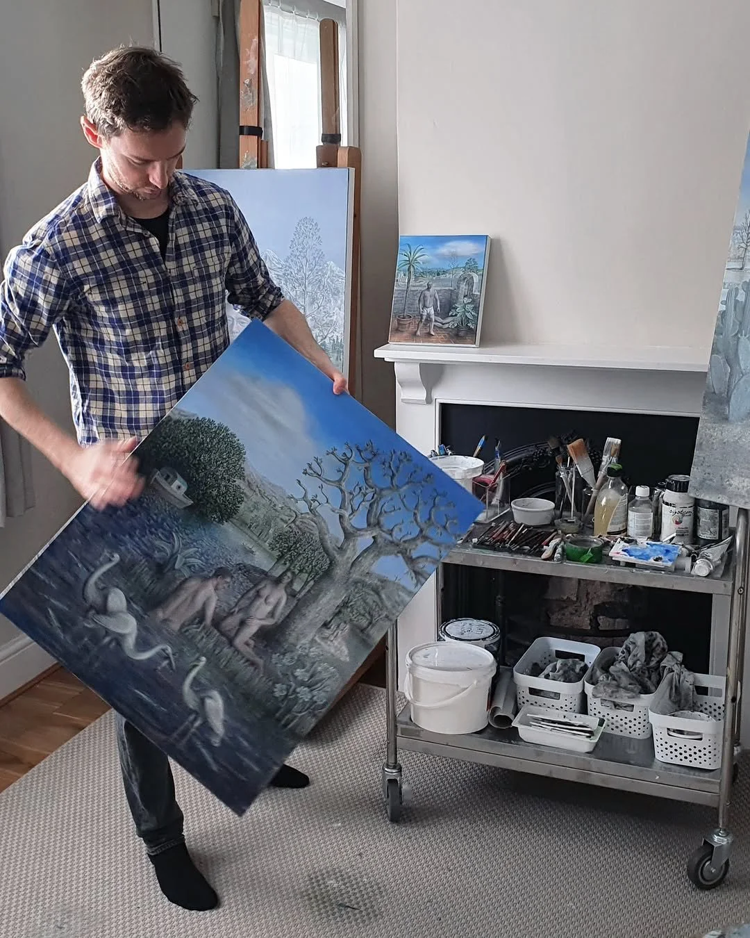 james mortimer showing paintings.jpeg