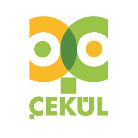 Logo with two stylized people's faces in yellow and green, and the word 'ÇEKÜL' underneath.