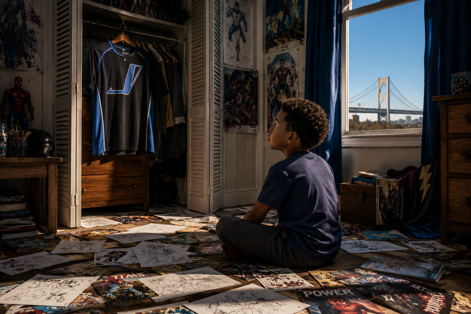 A young boy uses the Hero Builder Method to unleash his inner hero