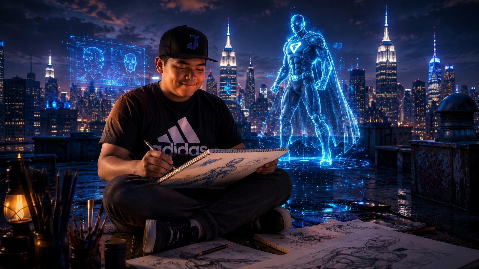 Jake Brasdshaw is the co-creator of the Jake Jetpulse comic book series