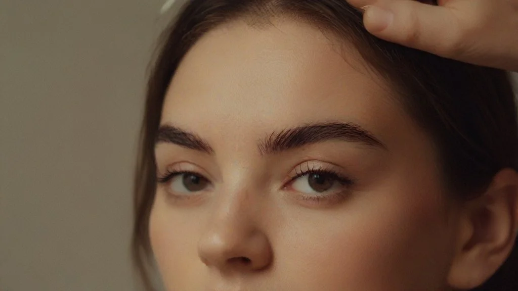 Soft arch, dark brown pigment