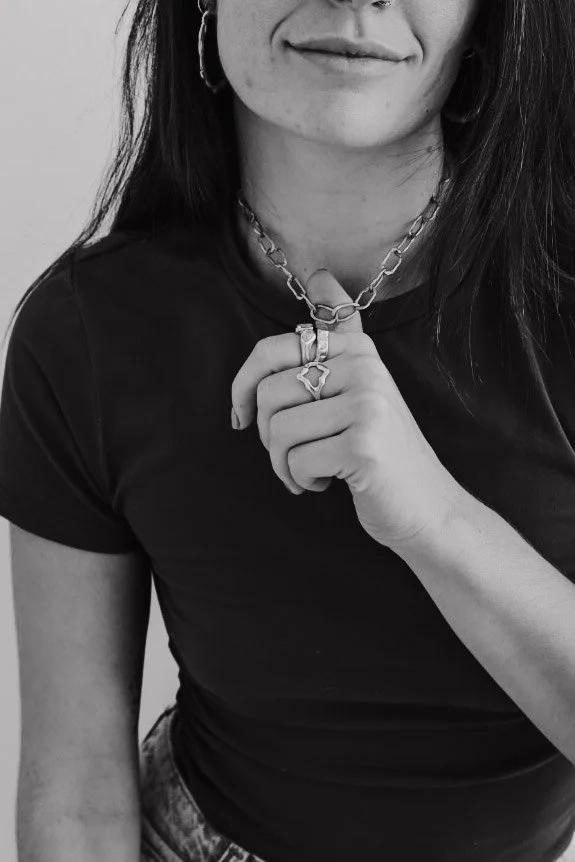 Handmade wavy sterling silver ring inspired by fluidity and quiet strength. Organic textured design, slow-made using the lost-wax method. Unique and meaningful.