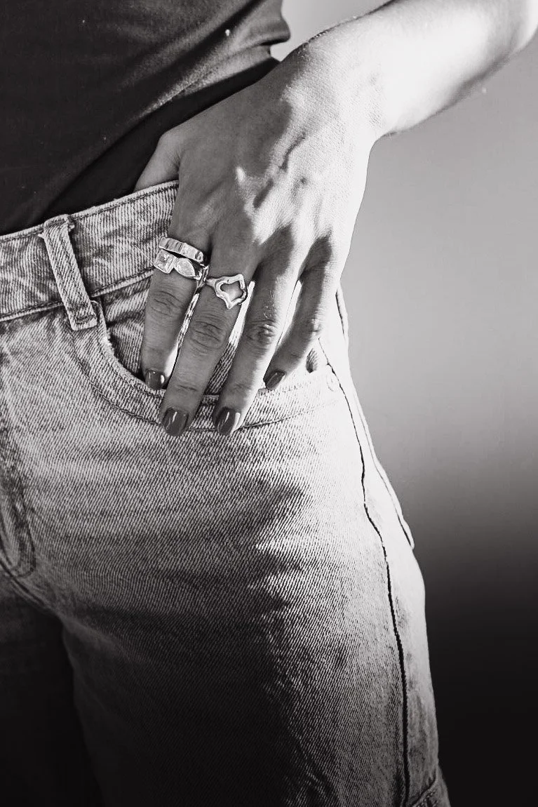 Handmade sterling silver ring inspired by life’s highs and lows. A sculptural, organic lost-wax design—unique, meaningful, and slow-made.