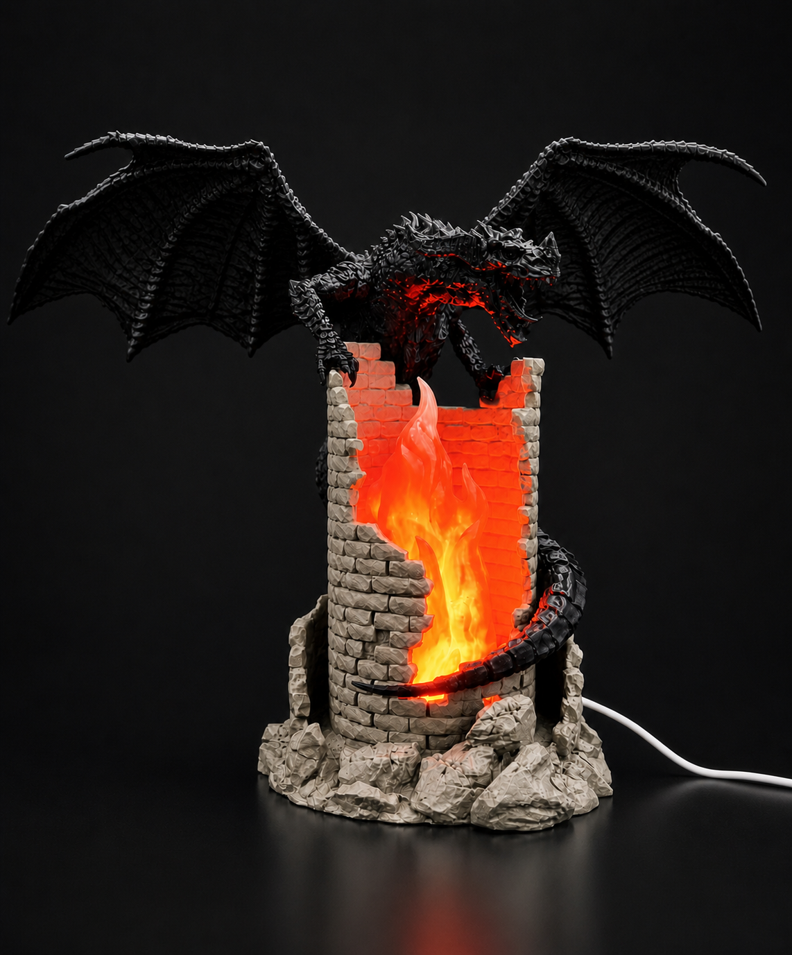Emberkeep Dragon Lamp