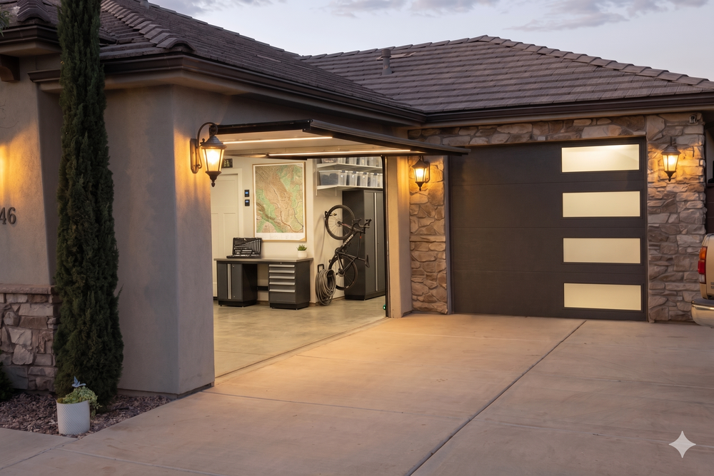 Retrofit existing door with trackless hardware