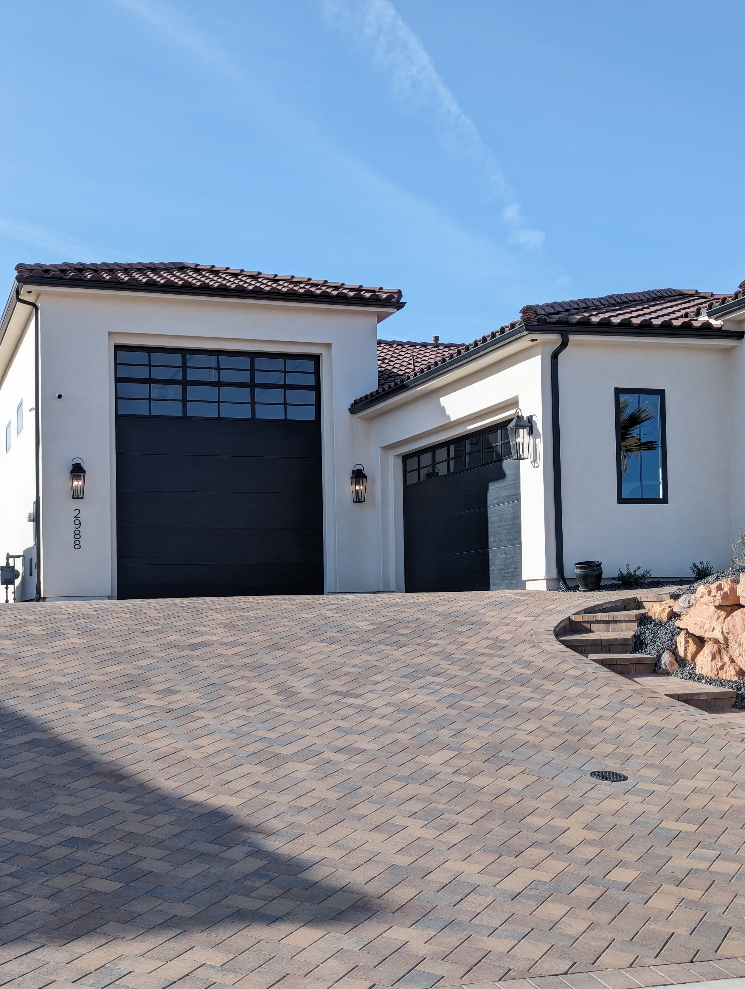 Double Framed Windows Flush Door