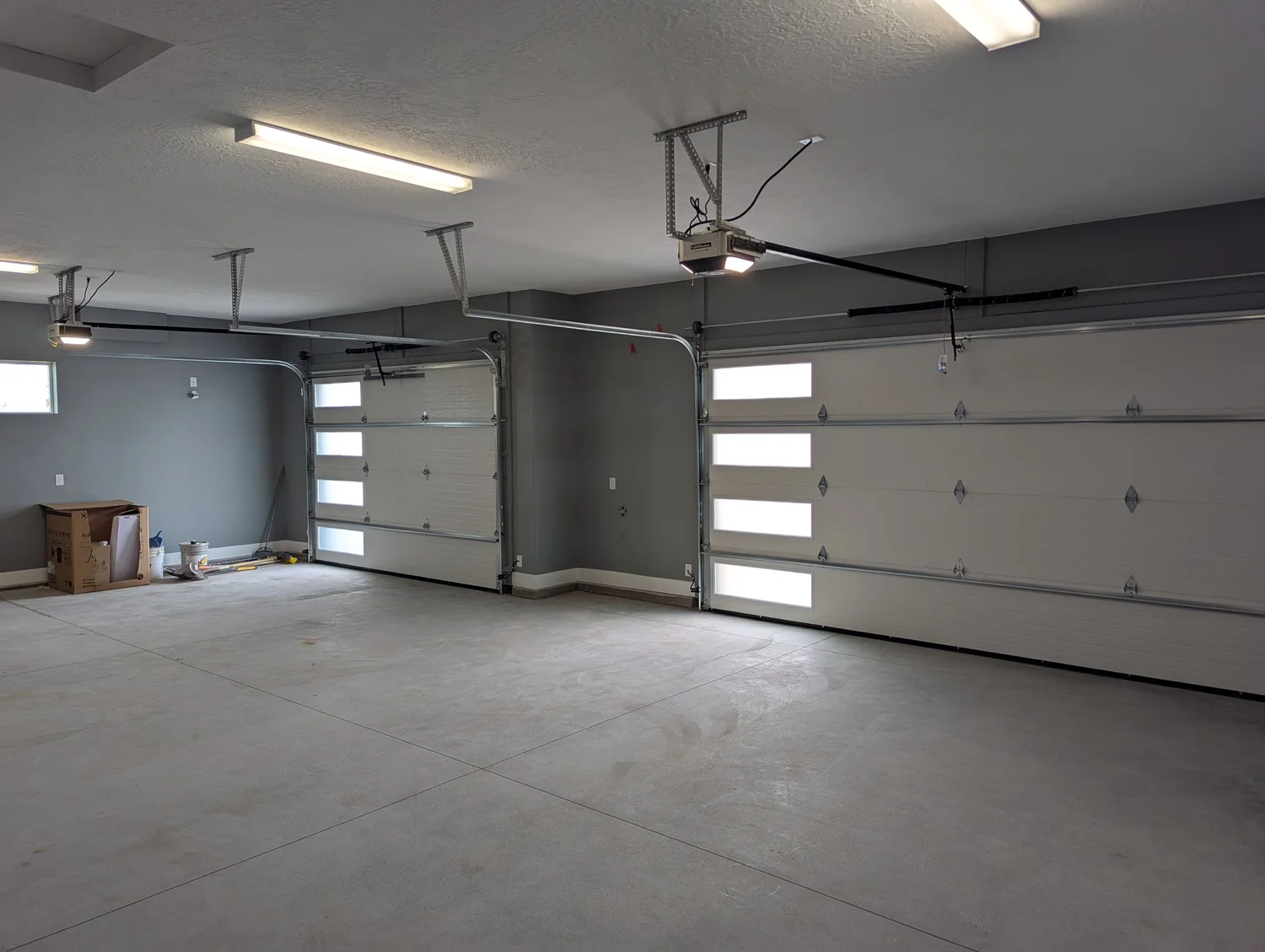 Standard overhead garage door track