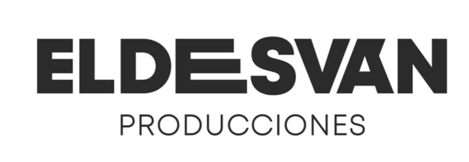 Logo en blanco y negro de Eldesvan Producciones
