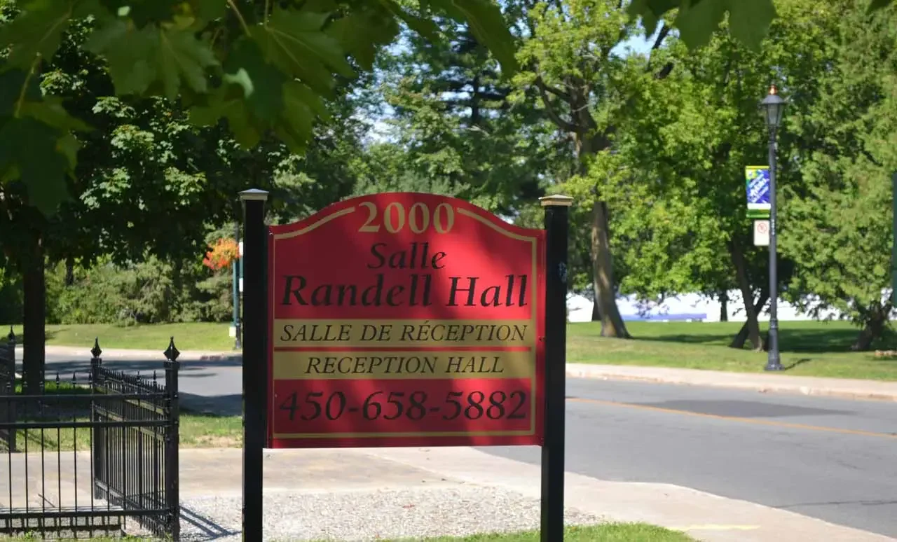 Sign for Randell Hall Chambly