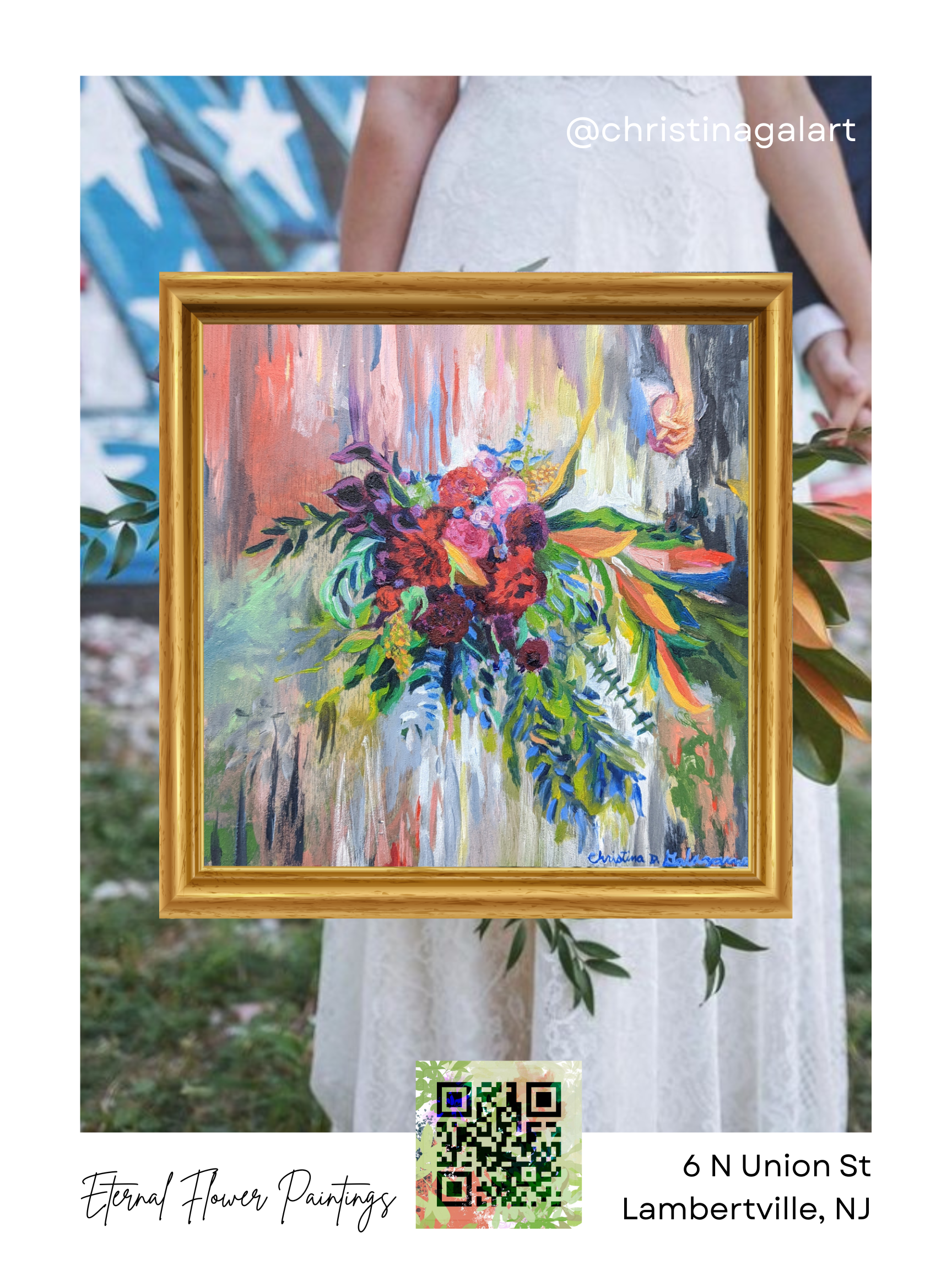 🎨 Live Wedding Painting Experience