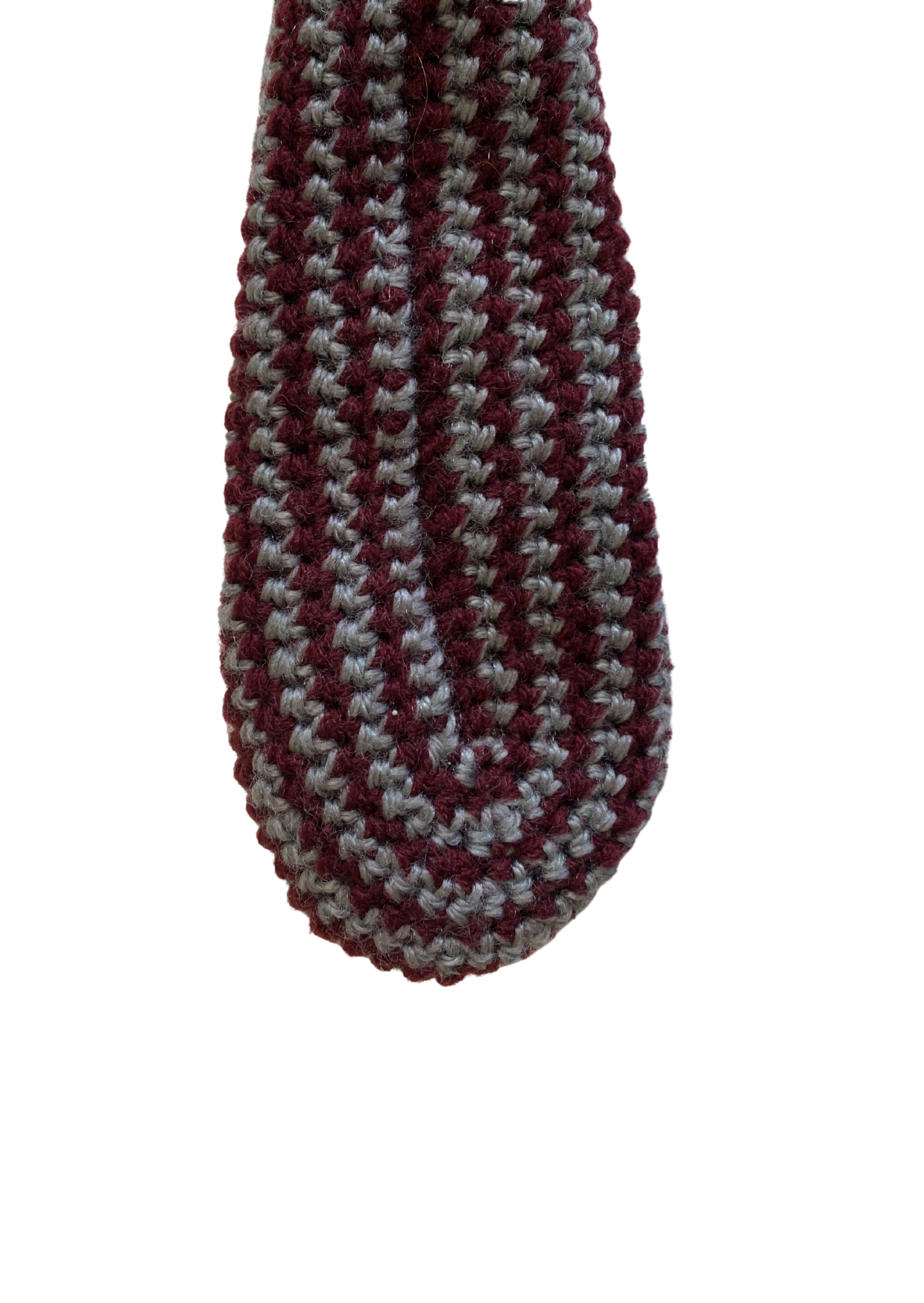 Knitted scarf Bordeaux/Grey
