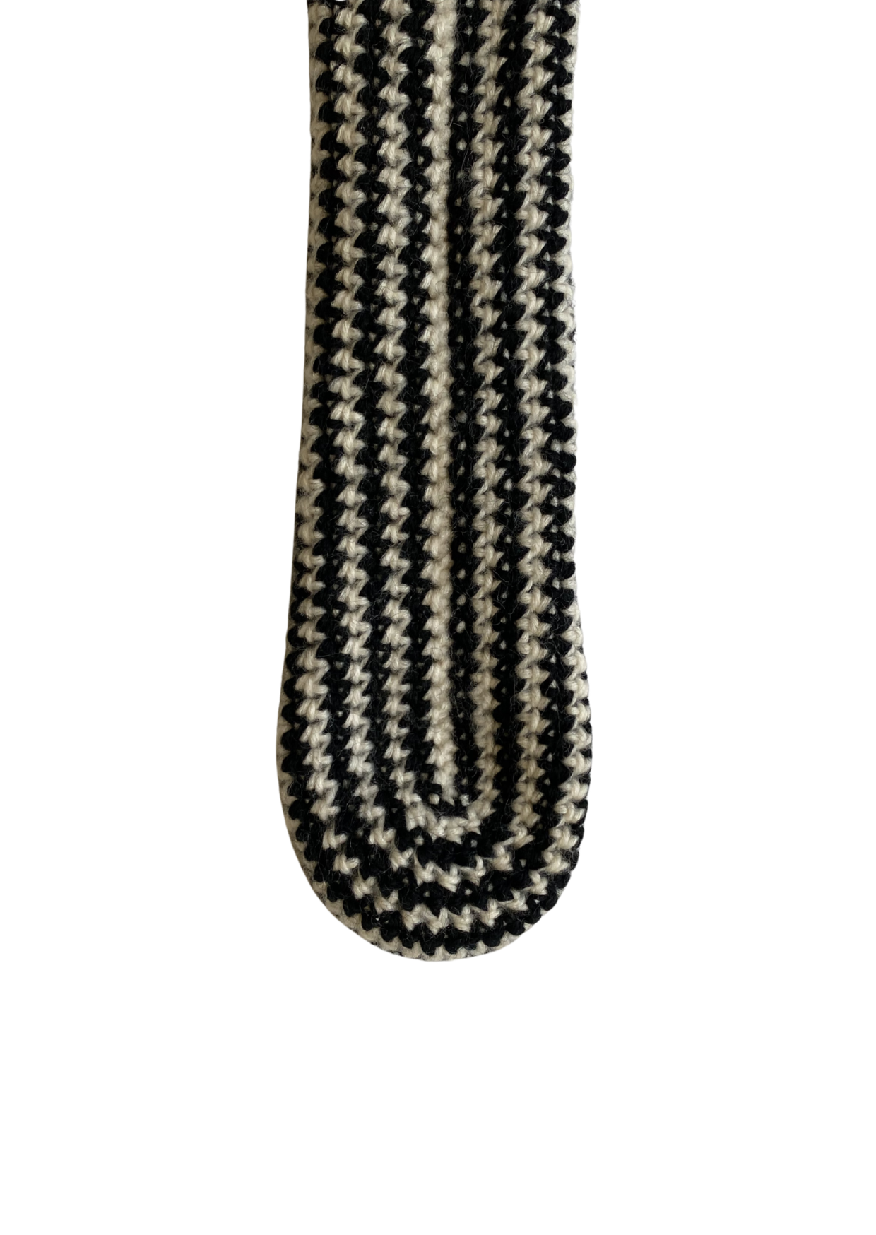 Knitted scarf Black/White
