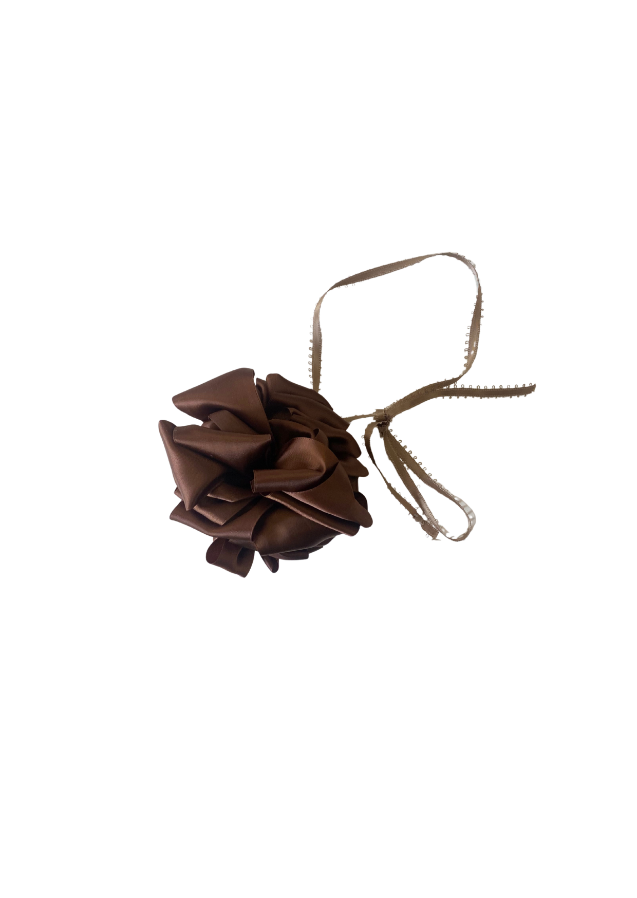 Necklace Rosette Brown