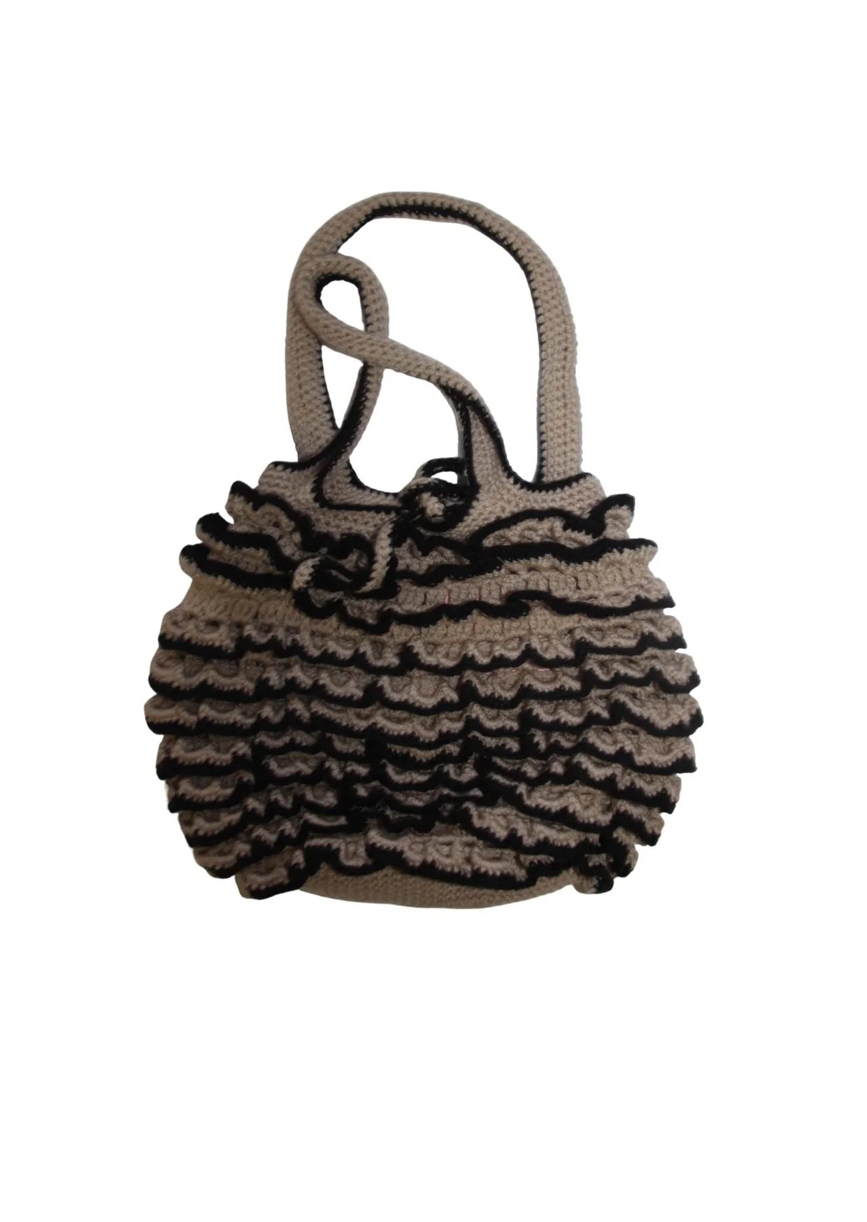 Knitted Handbag Taupe