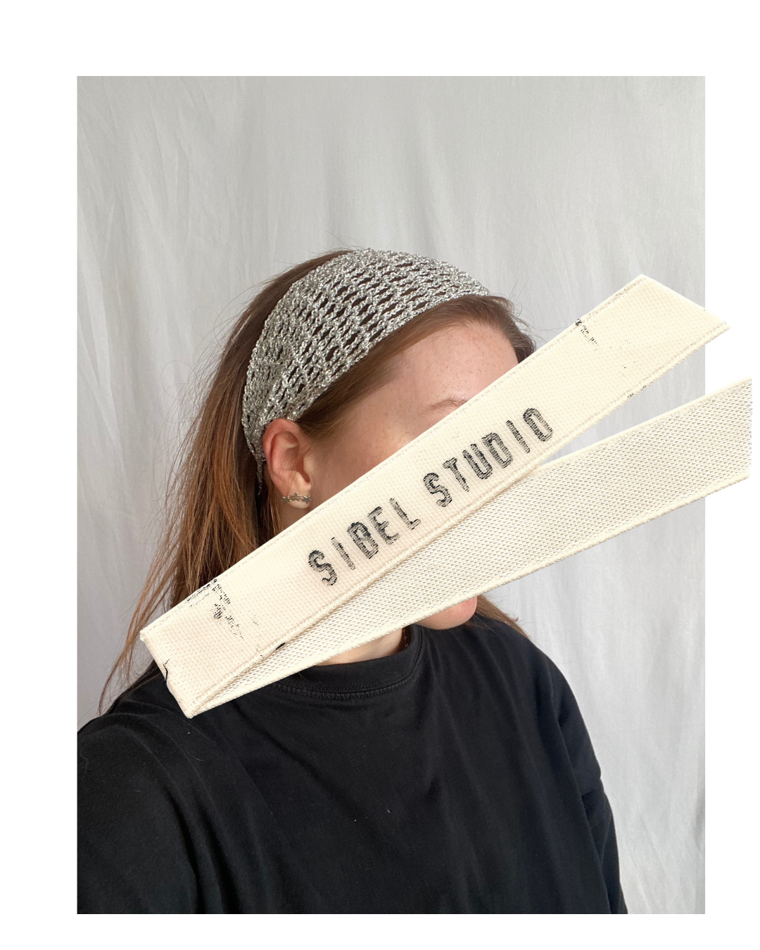 Hair Band Silver  Glitter