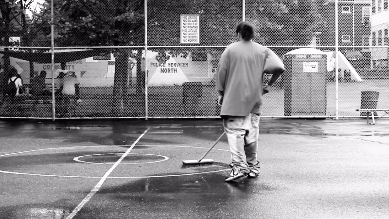 Police Courts (2015, 2 min 32 sec, edition of 4 + 2 AP). “White Flight” from urban neighborhoods began in the early 1950s and accelerated after the assassination of Martin Luther King, Jr.
As racial tensions escalated in 1968, the North End of Ha