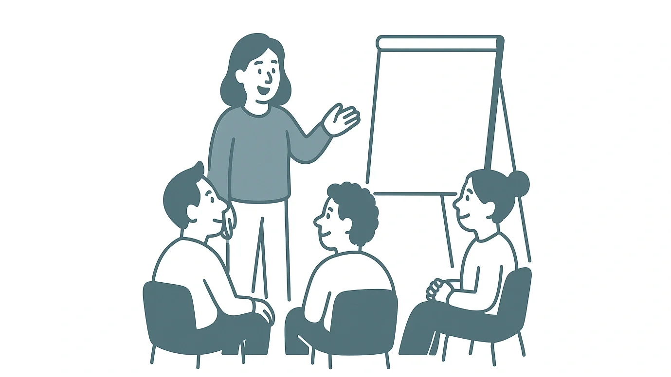 Foto van een workshop/training