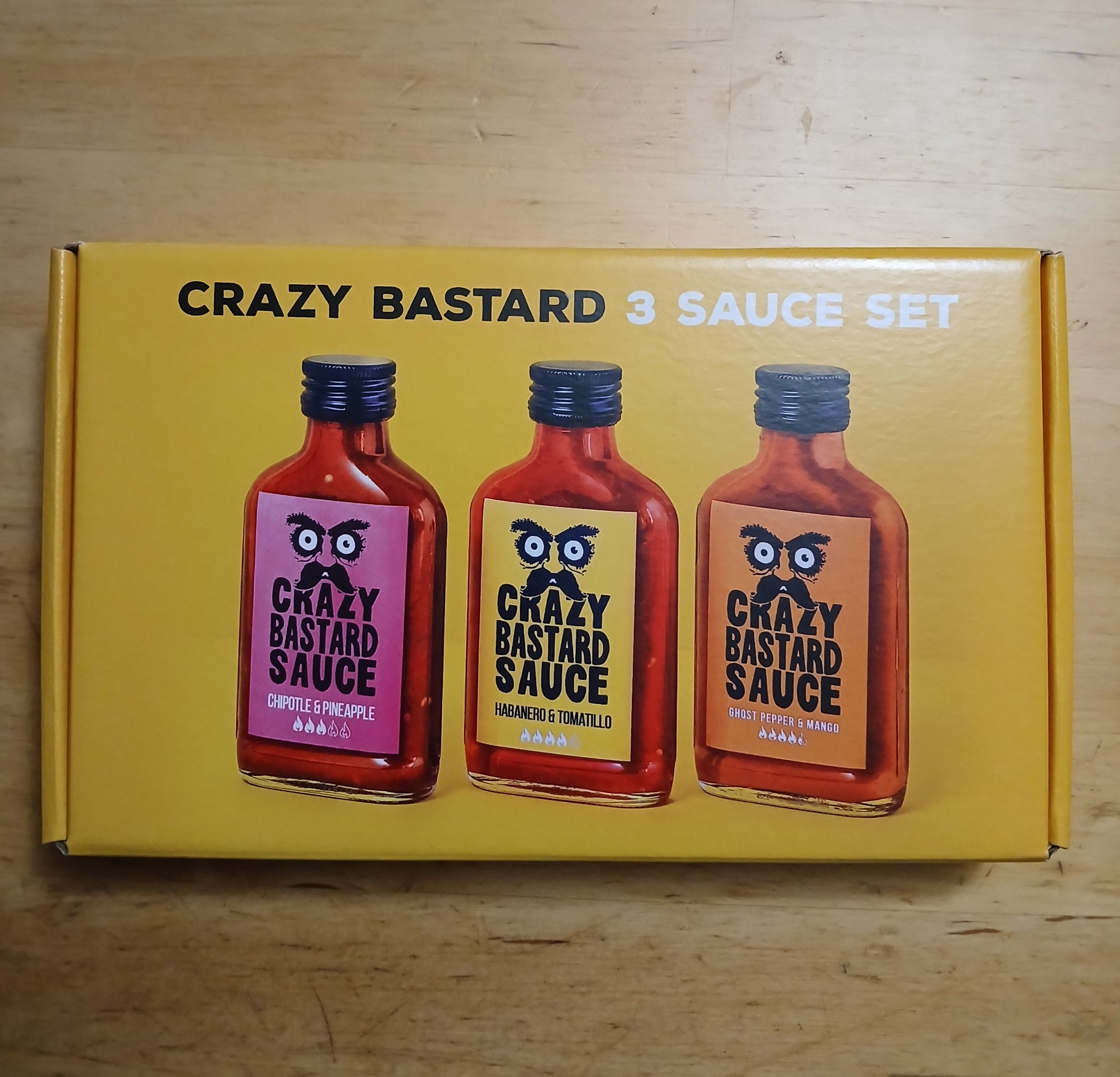 CRAZY BASTARD - 3 Sauce Set (Best Sellers - Heat Levels 4, 7 & 10)