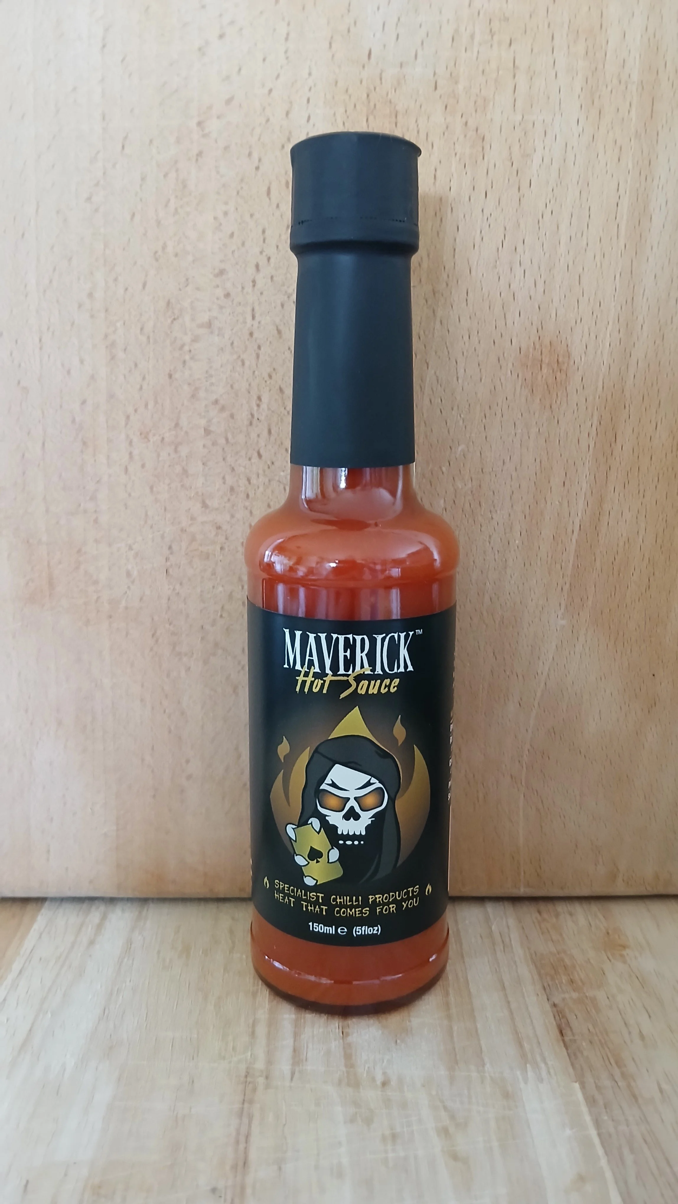 MAVERICK - Habanero & Tomato Hot Chilli Sauce (Heat Level 8) 150ml