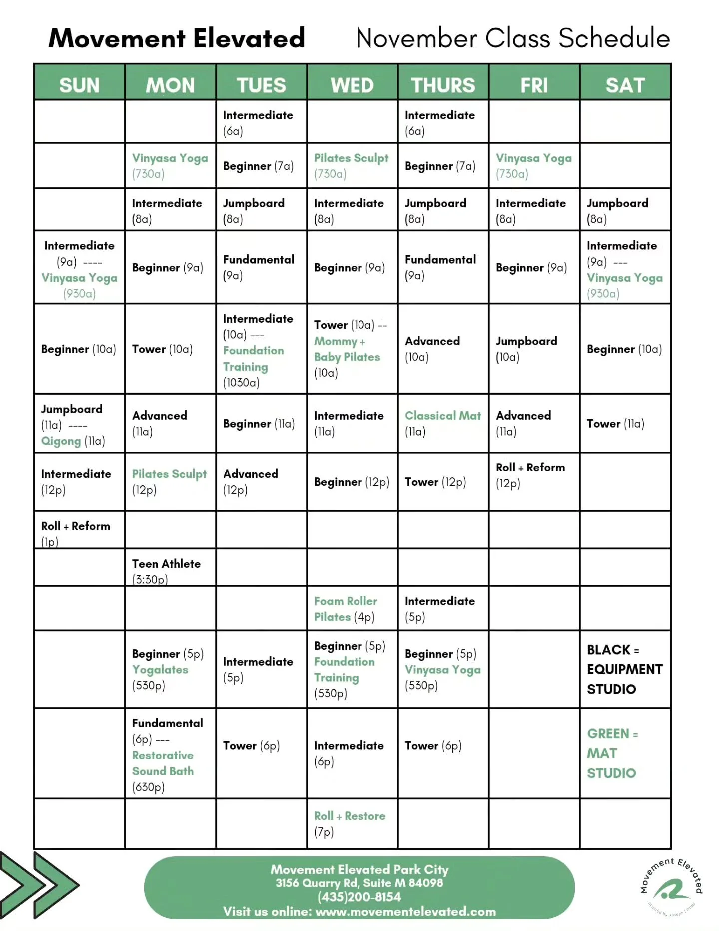 Our Grand Opening schedule rocks!

This week we've got Reformer + Tower Pilates, Mat Pilates, Mommy + Baby Pilates, Yoga, Foundation Training, Qi Gong, Restorative Sound Bowl, and Rolling!

Register now on our site or through Mindbody to join in the 