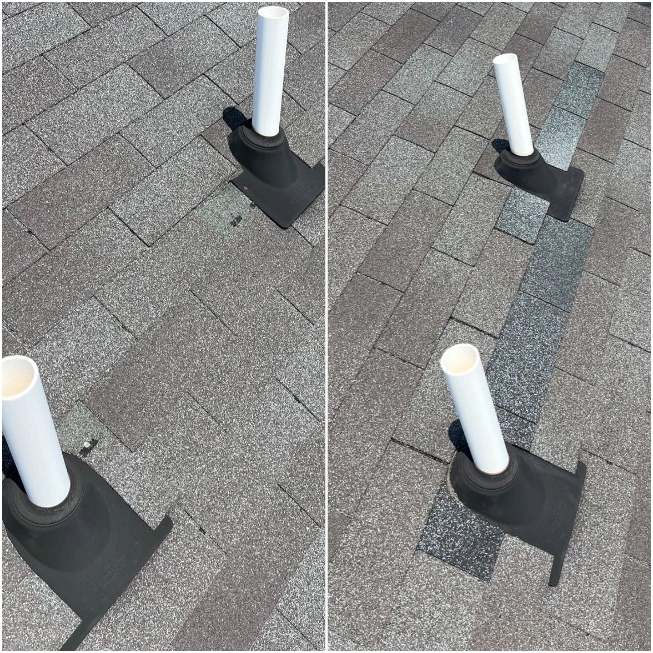 A couple spot repairs for a homeowner that needed small maintenance. 