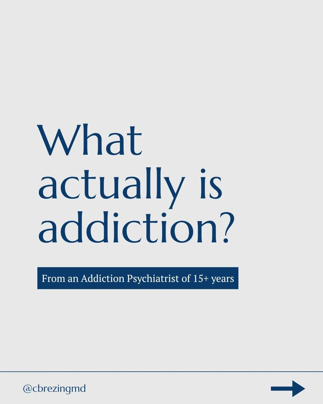 When you hear &ldquo;addiction&rdquo; what comes to mind? 

Addiction is more than just substance use, it&rsquo;s a behavior that can apply to many different contexts, like social media, gambling, pornography and more. 

#addictionpsychiatrist #addic