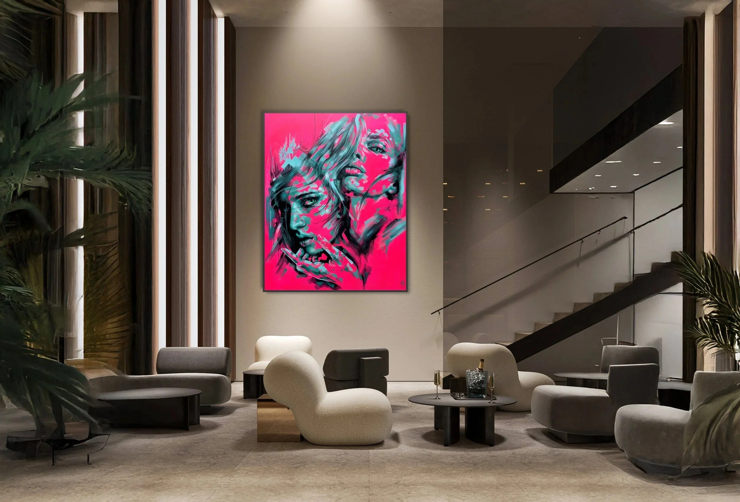 Sugarcoat by Michelle Kohler in a hotel lounge
