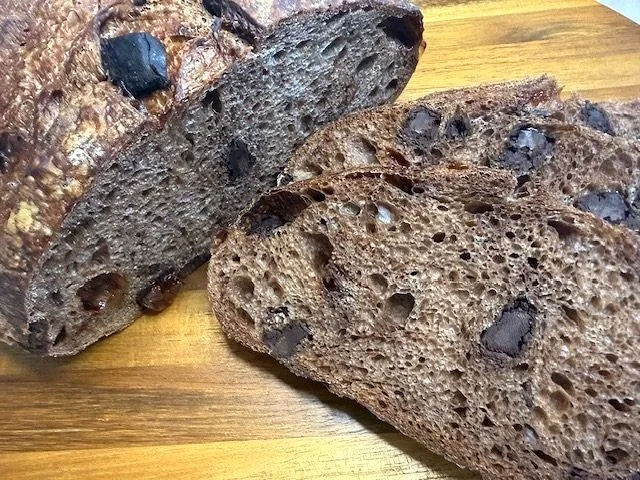 Double Chocolate Cherry Sourdough Bread