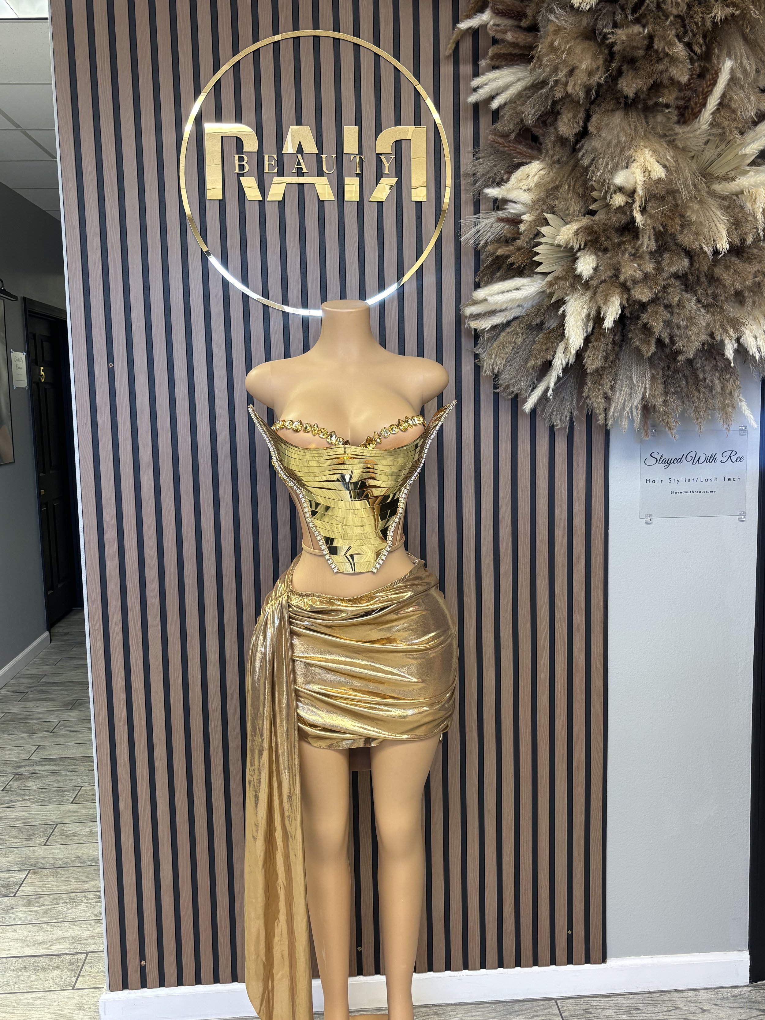 Golden Baddie Dress