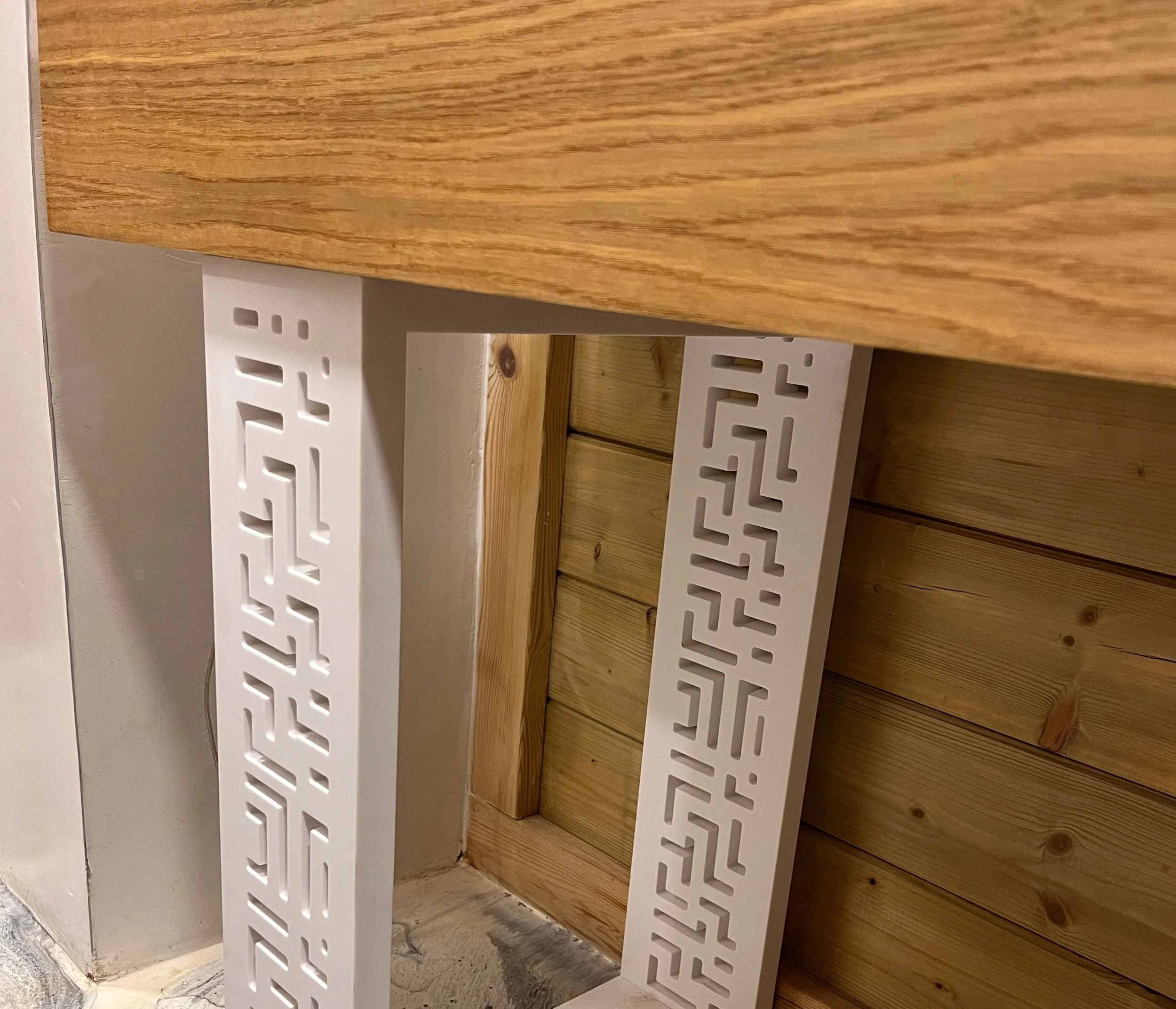 Meuble sur mesure en bois 