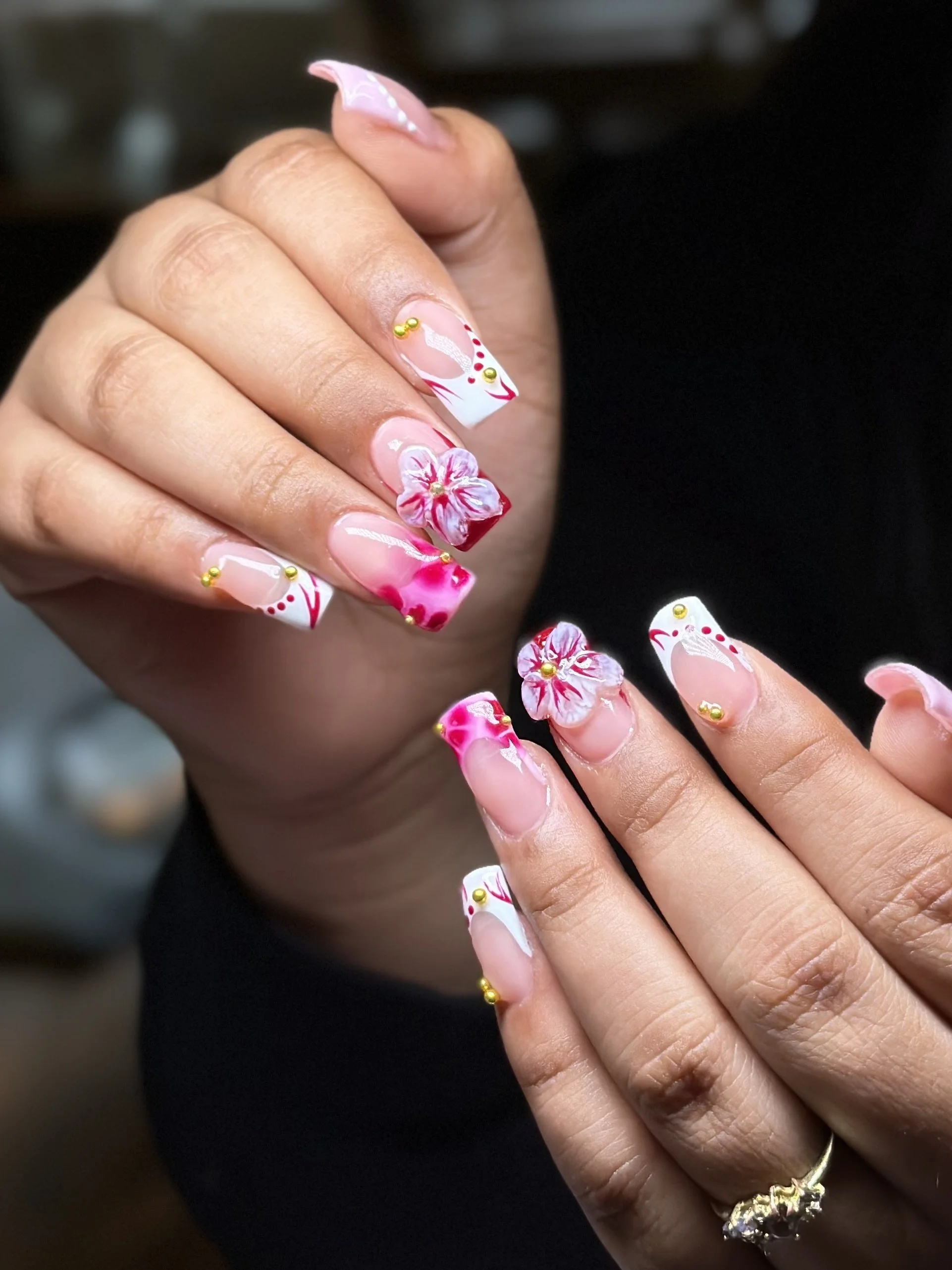 nail art with builder gel