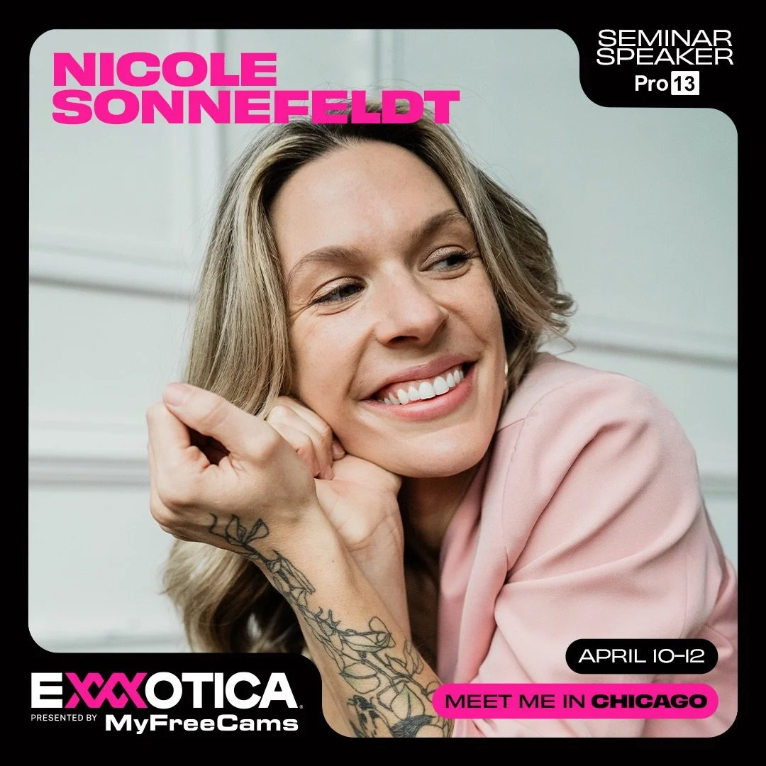 I&rsquo;m SO excited to announce that I&rsquo;ll be a Seminar Speaker at this years&rsquo;s @exxxotica Chicago! You can learn with me ALL THREE days - 

Friday 4/10, 5-7: Join me at the Dungeon All Access Mixer curated by @flowtempleorg to chat about
