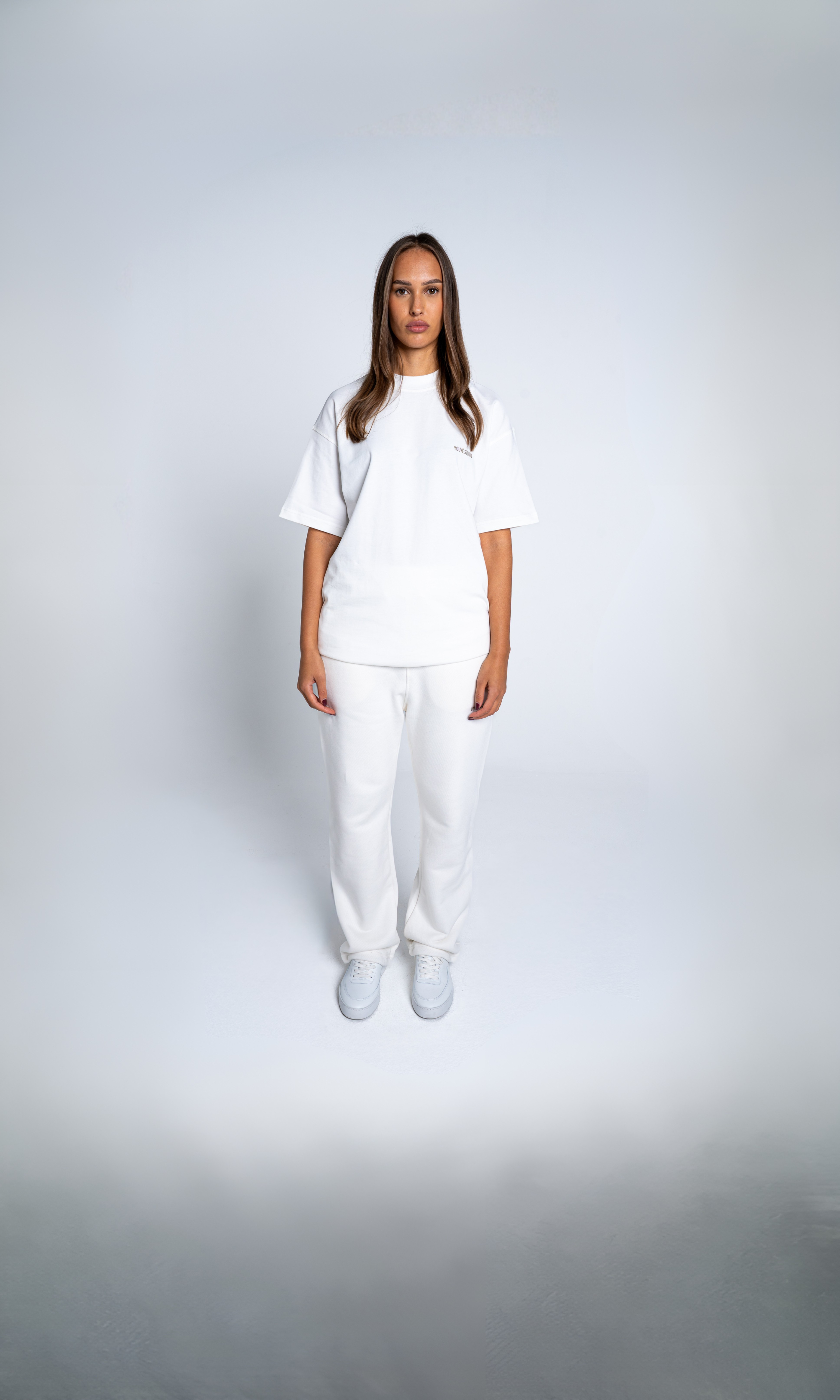 Cream Oversized Heavyweight Cotton T-shirt