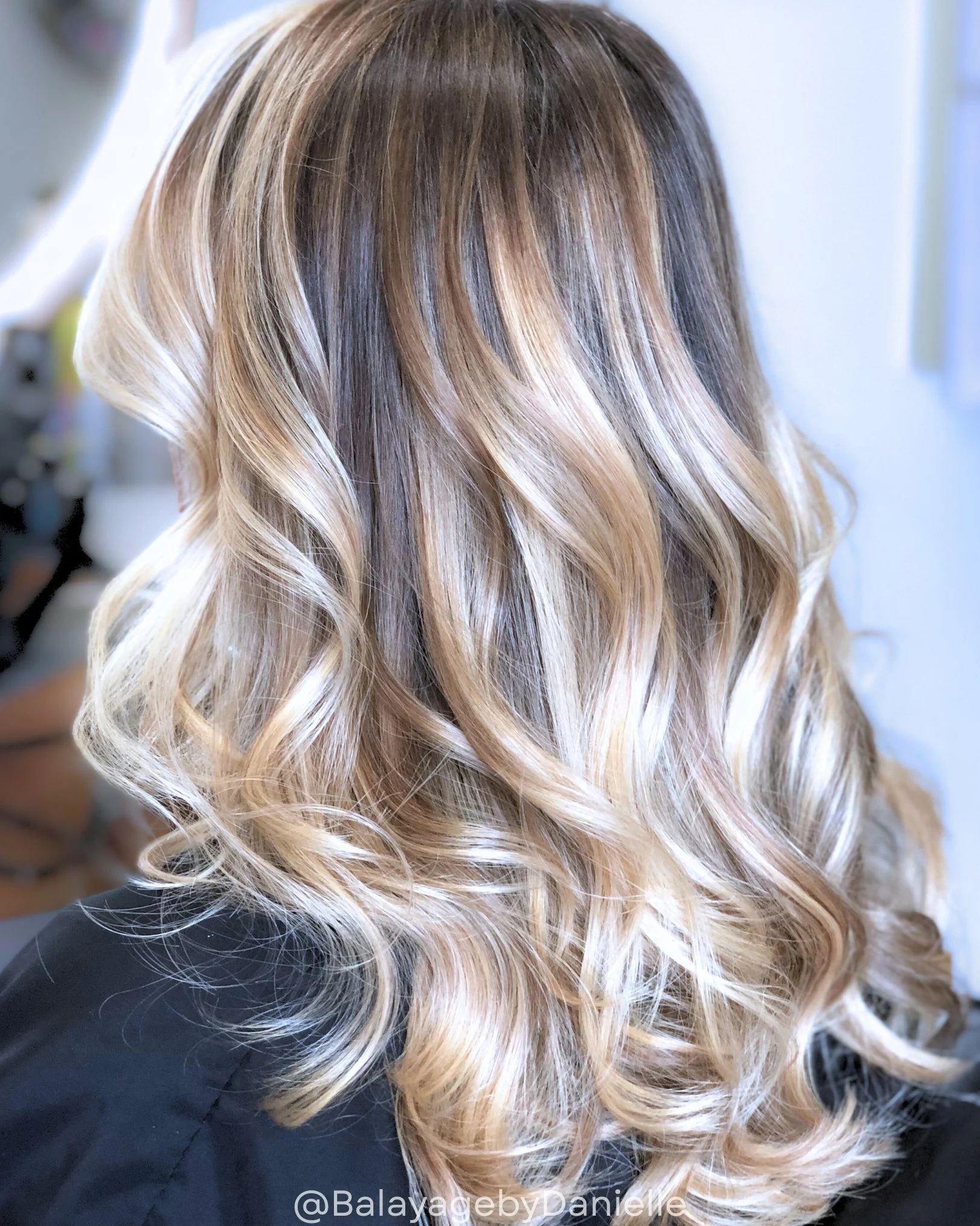 Contrast Sleek Balayage Highlights