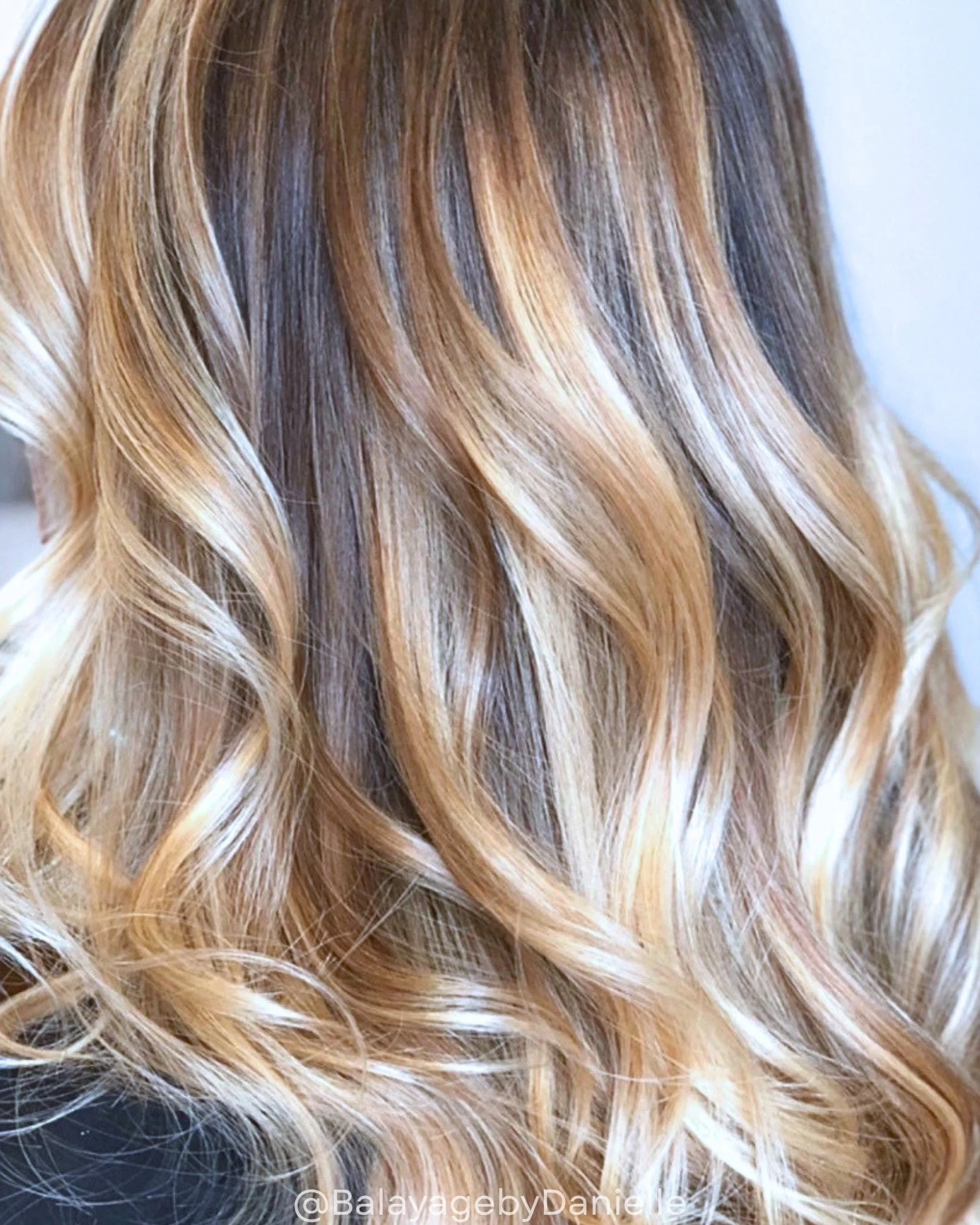 Golden Balayage Highlights