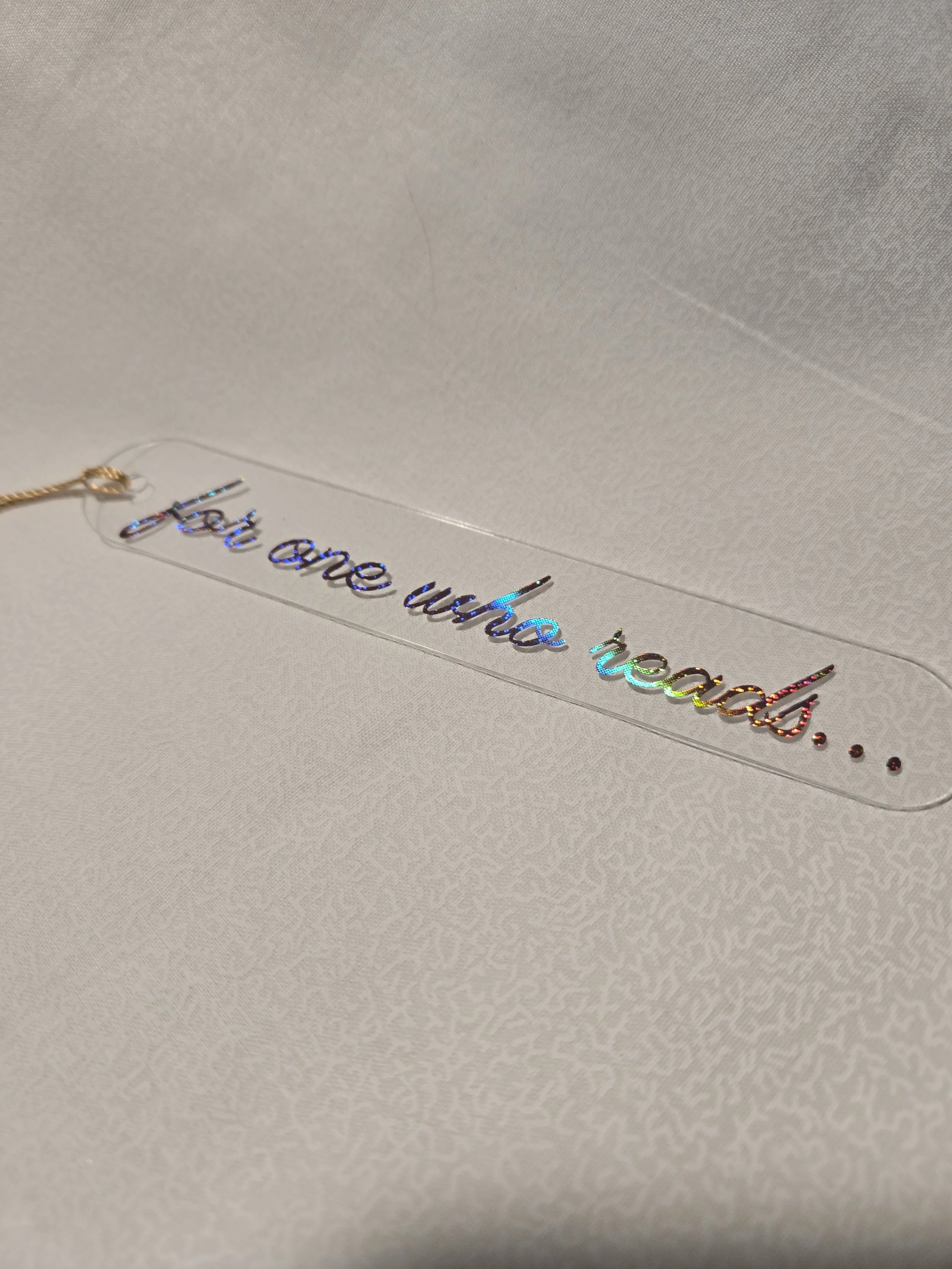 Sparkling Reader's Delight Acrylic Bookmark