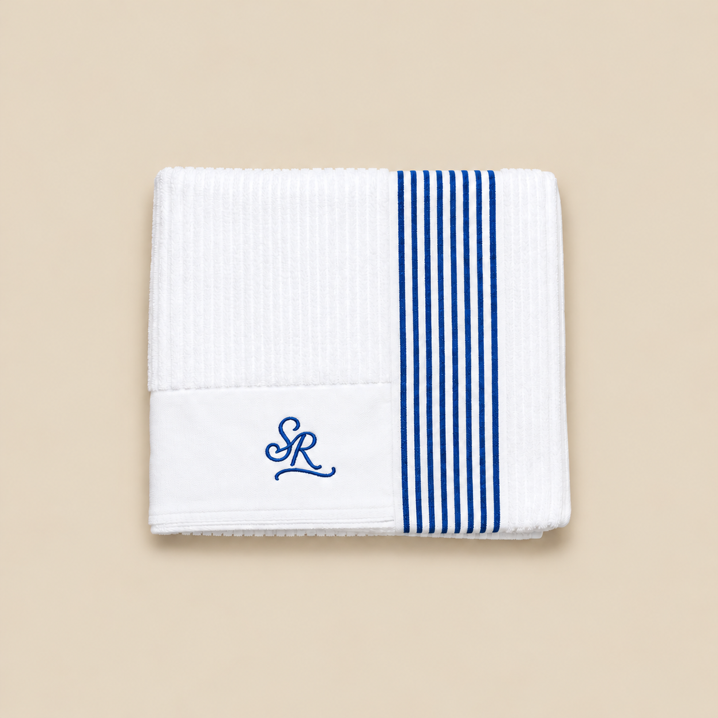SR - Striped Golf Towel – Blue Stripe