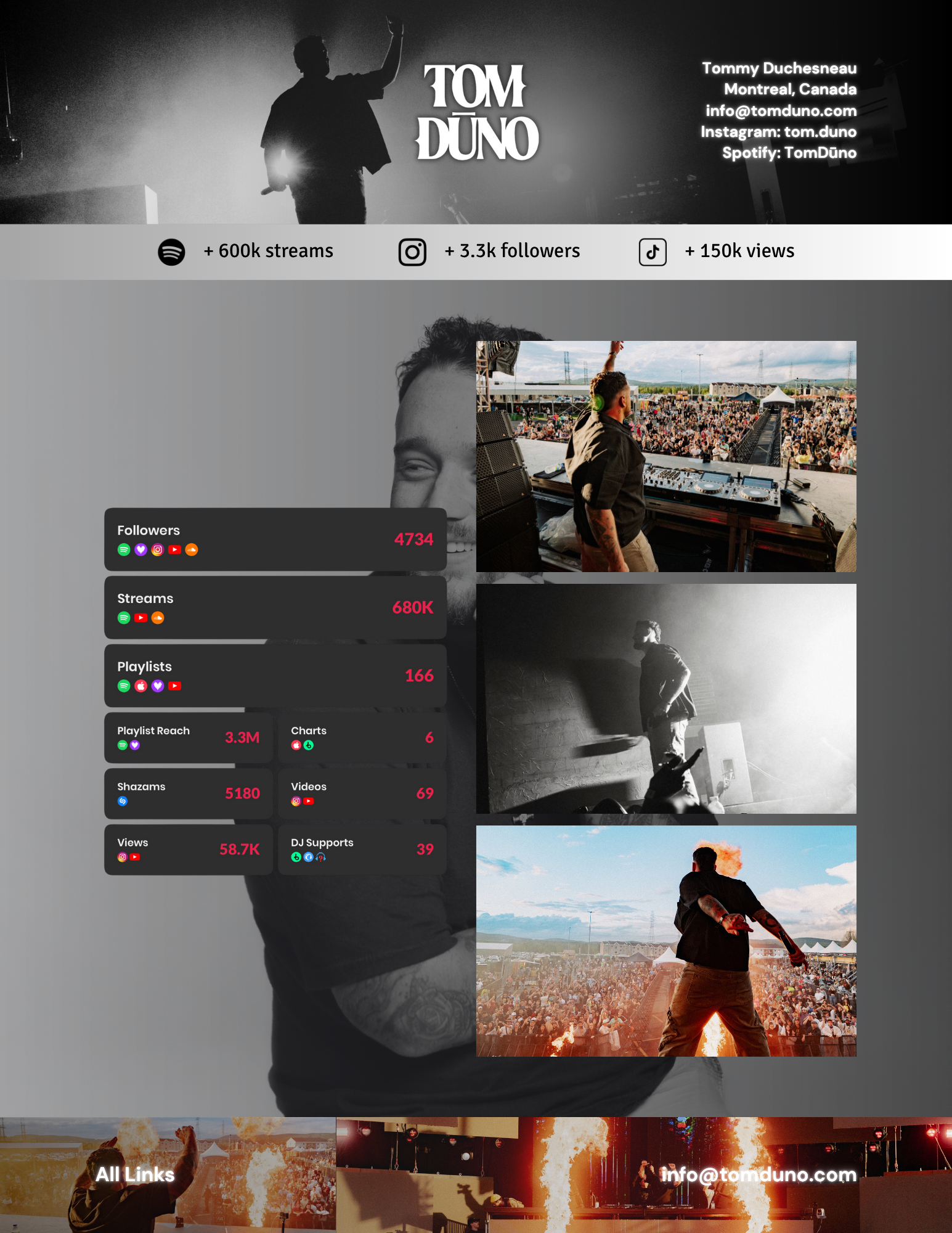 TomDūno — EPK page 3