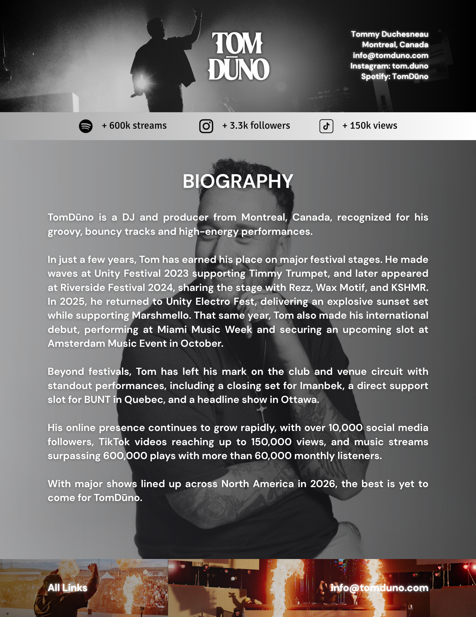 TomDūno — EPK page 1