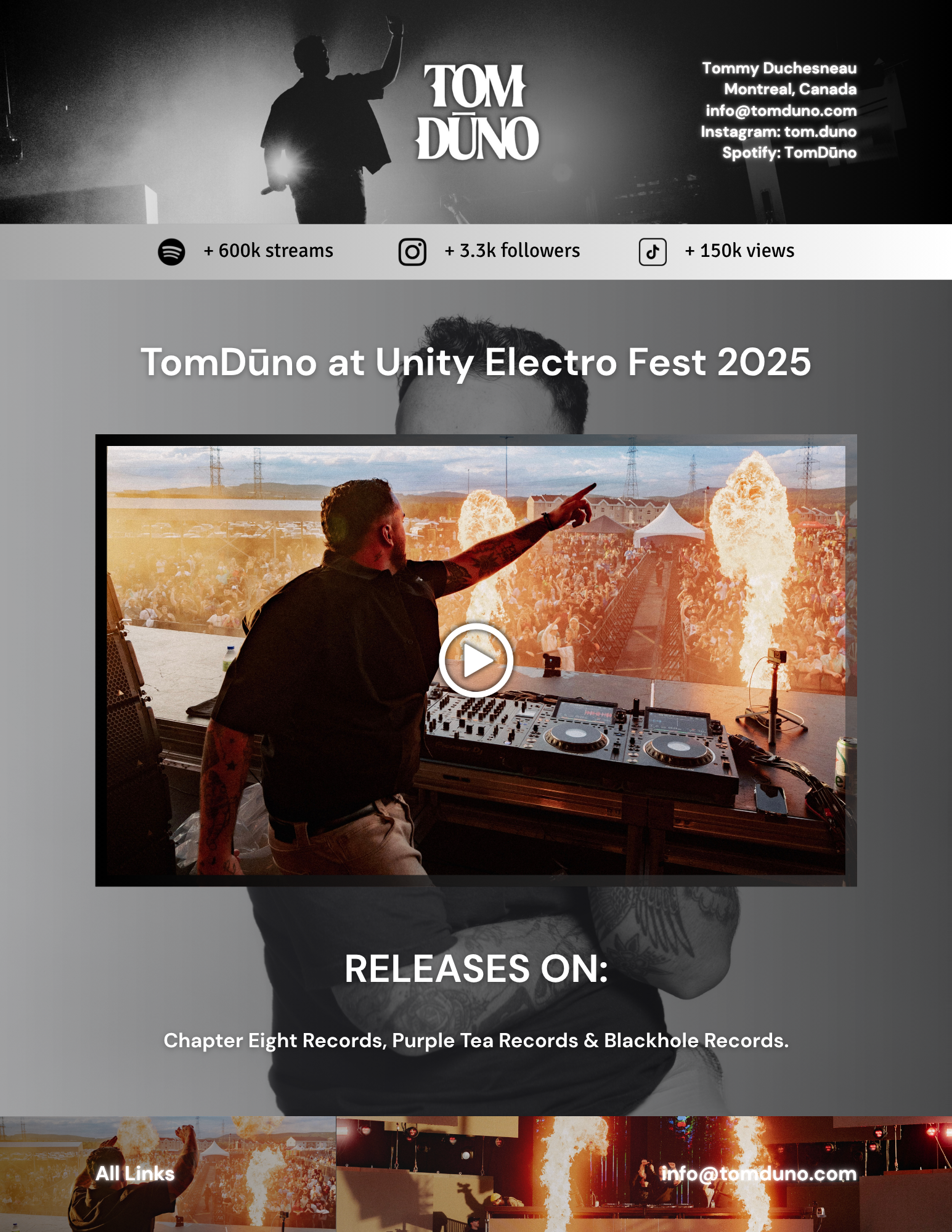 TomDūno — EPK page 2