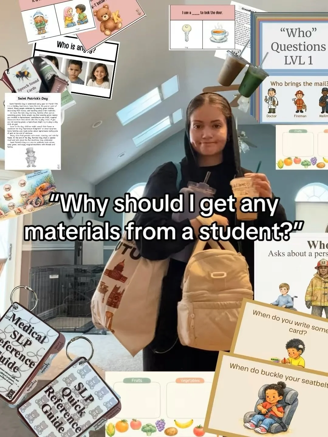 Why should you choose materials from a student?

I love this question!!! Us grad students have SO much to offer to the field!!!

#slptobe #whquestions #slpdigital #articmaterial #slphandout