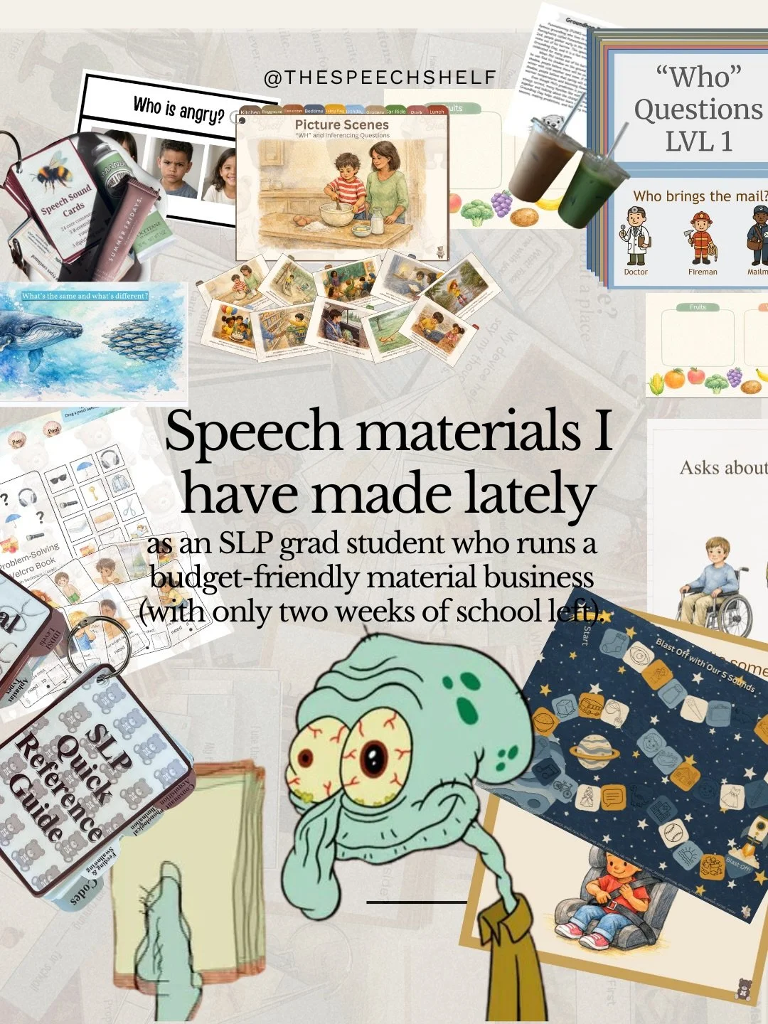 Sorry I have not been as active on my accounts as I&rsquo;d like to be! I am trying to finish up this semester strong. I have exciting things planned including a giveaway! 😏 Link in bio if you would like to try any of these materials! 

#slptobe #wh